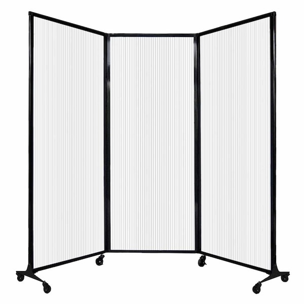 QuickWall Folding Portable Partition 8'4" x 6'8" Opal Polycarbonate
